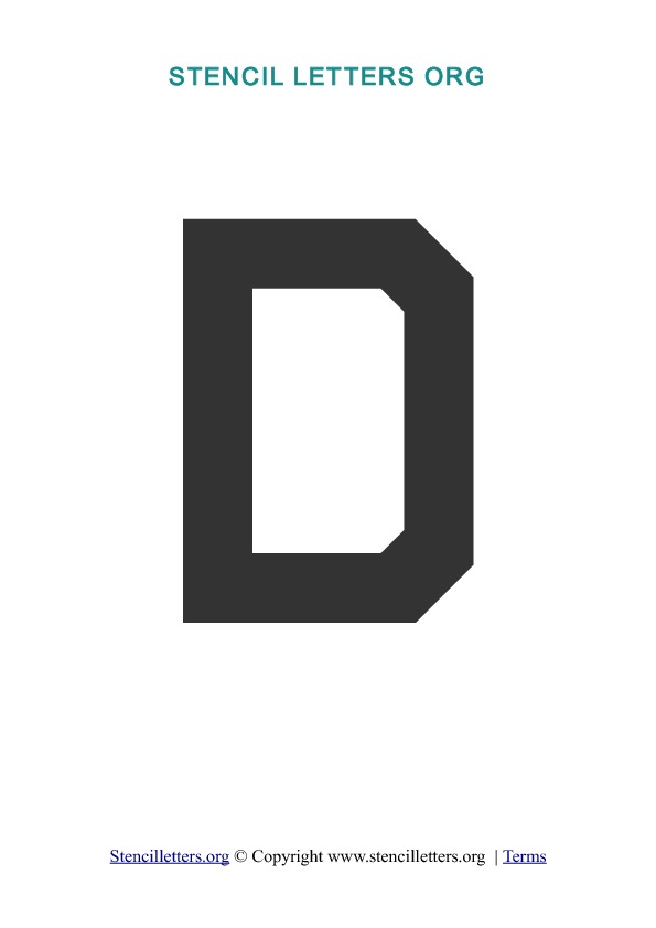 PDF Stencil Template D PDF Stencil Template D