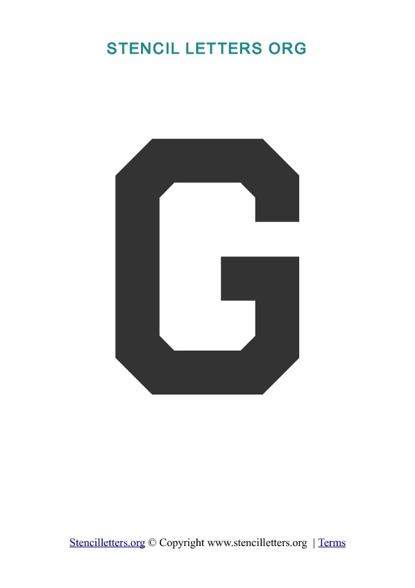 PDF Stencil Template G PDF Stencil Template G