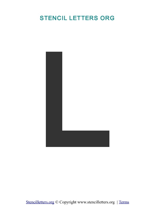PDF Stencil Template L PDF Stencil Template L