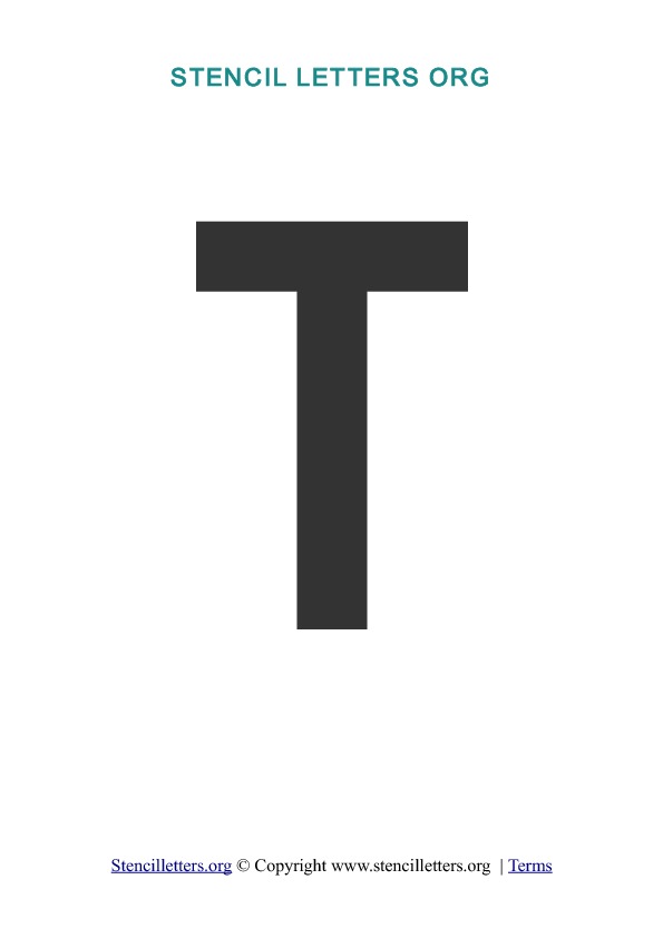 PDF Stencil Template T PDF Stencil Template T