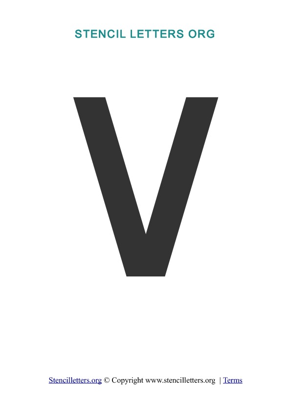 PDF Stencil Template V PDF Stencil Template V