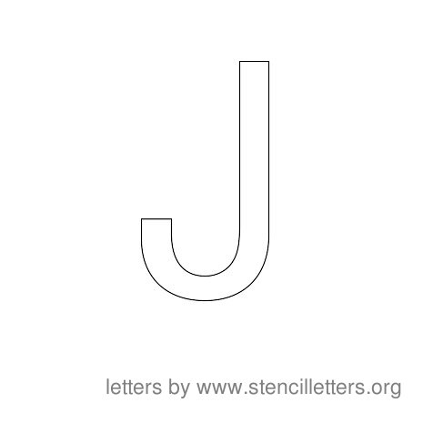 Stencil Letters to Print Alphabet J Stencil Letters to Print Alphabet J