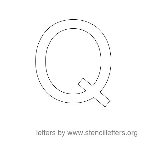 Stencil Letters to Print Alphabet Q Stencil Letters to Print Alphabet Q