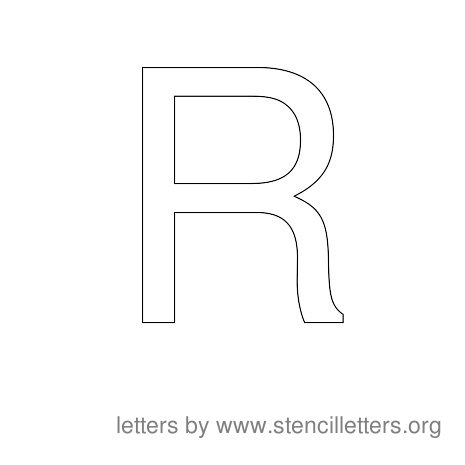 Stencil Letters to Print Alphabet R Stencil Letters to Print Alphabet R