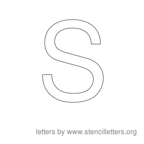 Stencil Letters to Print Alphabet S Stencil Letters to Print Alphabet S