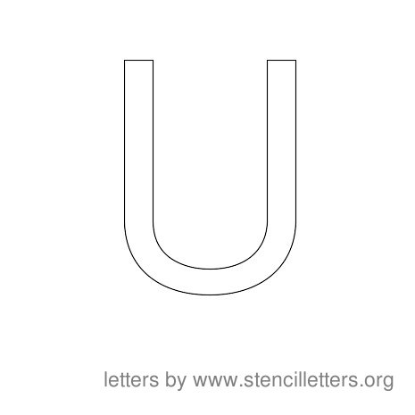 Stencil Letters to Print Alphabet U Stencil Letters to Print Alphabet U