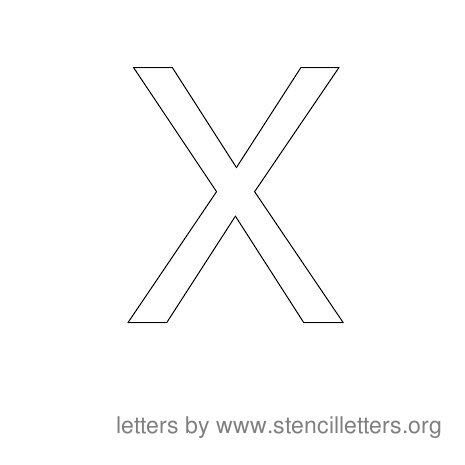 Stencil Letters to Print Alphabet X Stencil Letters to Print Alphabet X