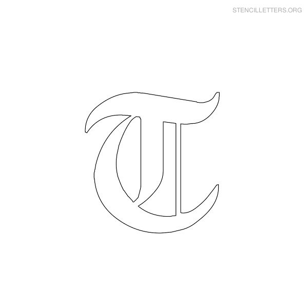 Stencil Letter Gothic T