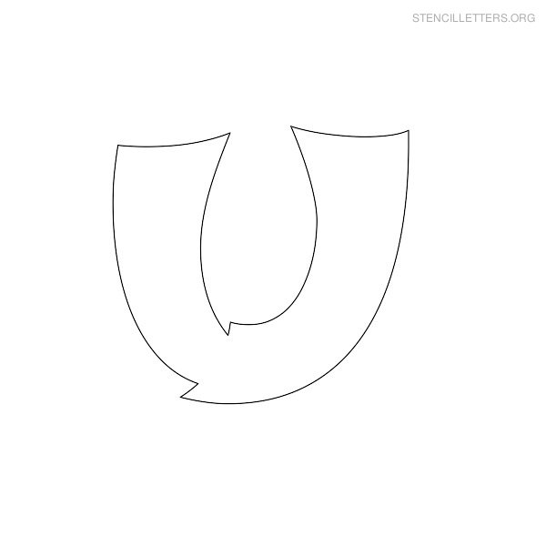 Stencil Letter Japanese U Stencil Letter Japanese U